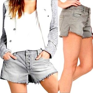 Free People Runaway Slouch Denim Shorts, 27